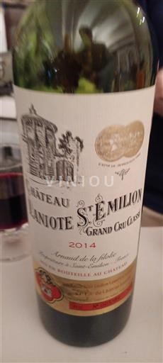 Bordeaux Saint-Émilion Grand Cru Grand Cru Château Laniote 2014