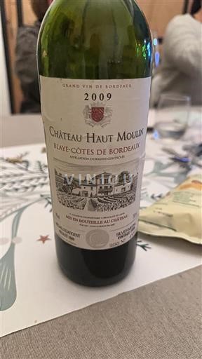 Bordeaux Blaye-Côtes-de-Bordeaux Château Haut Moulin 2009