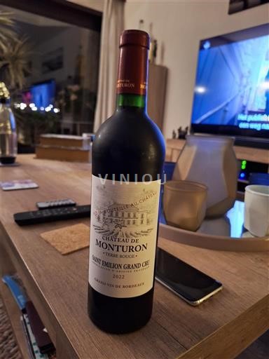 Bordeaux Saint-Émilion Grand Cru Château Monturon Terre Rouge 2020