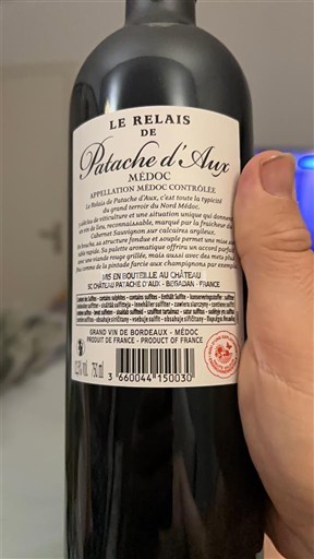 Bordeaux Médoc Château Patache d'Aux Le Relais de Patache d'Aux 2021