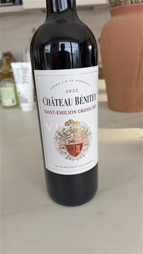 Bordeaux Saint-Émilion Grand Cru Grand Cru Château Bénitey 2022