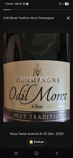 Champagne Odil Moret Brut Tradition Senza annata