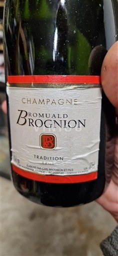 Champaña Champán Romain Brognion Tradition Sin añada