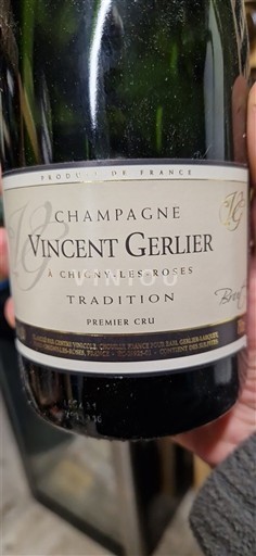 Champanhe Premier Cru Vincent Gerlier Tradition Não Sazonado