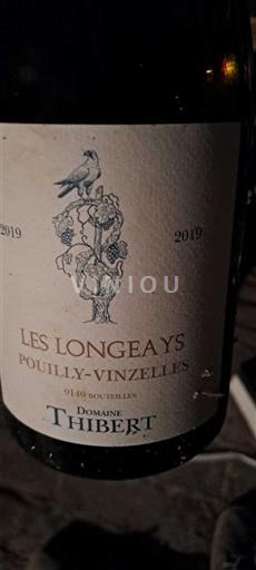 Bourgogne Pouilly-vinzelles Domaine Thibert Les Longeays 2019