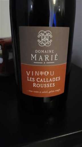 Languedoc och Roussillon Côtes catalanes Domaine Marié Les Callades Rousses 2019