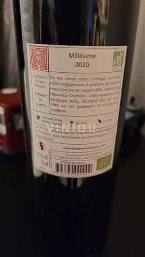 Southwest Coteaux du Quercy Nouveaux Chemins 2020