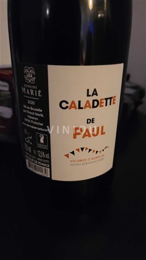 Nedoloceno Ni doloceno Domaine Marié La Caladette de Paul 2020