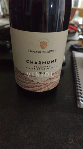 Vinhos Rouge sec Charmont Edouard Delaunay 2020 França Borgonha Hautes Côtes de Nuits AOC