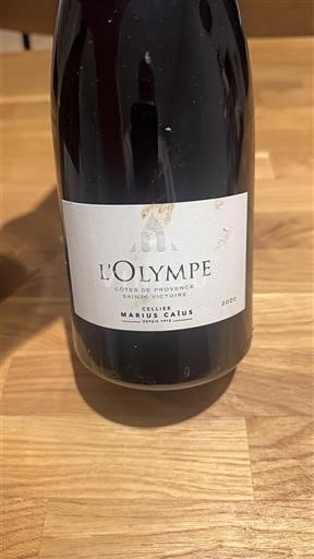 Víno Rouge sec Cuvée Marius Caius L'Olympe 2020 Francie Provence Coteaux d'Aix-en-Provence AOC