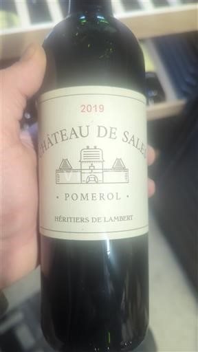 Burdeos Pomerol Château Sales 2019