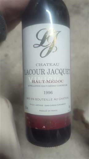Bordeaux Haut-Médoc Château Lacour Jacquet 1996
