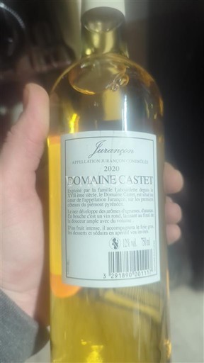 Jihozápad Jurançon Domaine Castet 2020