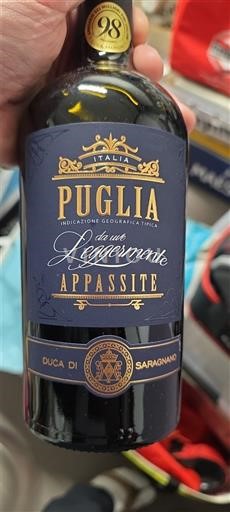 Puglia Ikke spesifisert Duca di Saragnano Leggermente Appassite 2024