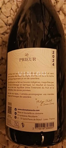 Rhône-dalen Saint-Joseph Domaine Novis Le Prieur 2024