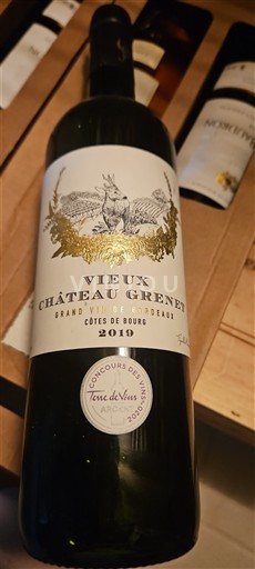 Bordeaux Côtes de Bourg Château Vieux Château Grenet 2019