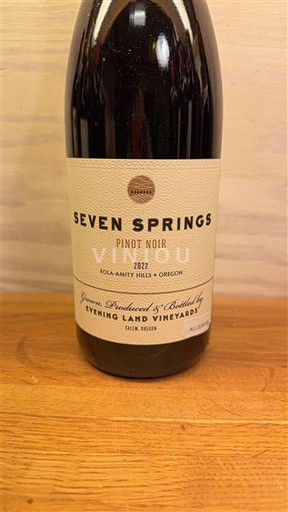 AVA East Coast Niet gespecificeerd Evening Land Vineyards Seven Springs 2022