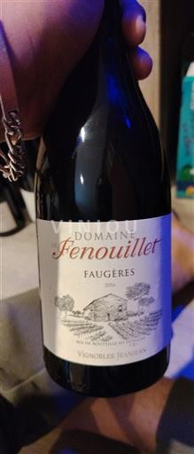 Rượu vang Rouge sec Domaine Fenouillet 2018 Pháp Languedoc Faugères AOC