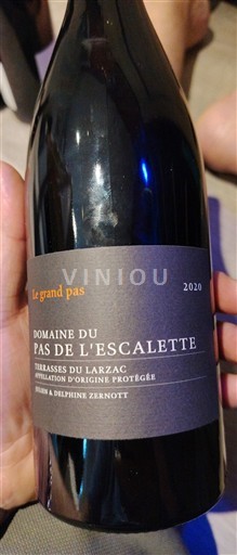 Languedoc Terrasses-du-larzac Domaine Pas de l'Escalette Le grand pas 2020