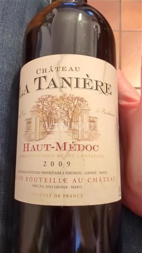 Bordeaux Haut-Médoc Château La Tanière 2009