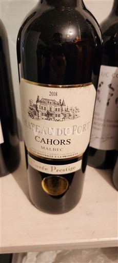 Vine Rouge sec Cuvée Prestige Château Port 2018 Frankrig Sydvestfrankrig Cahors AOC
