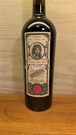 Vùng trồng nho được cấp phép California Napa Valley Bond Melbury 2005