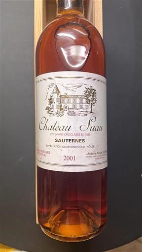 Bordeaux Sauternes Grand Cru Château Suau 2001
