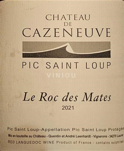 Languedoc Pic Saint-Loup Château Cazeneuve Le Roc des Mates 2021