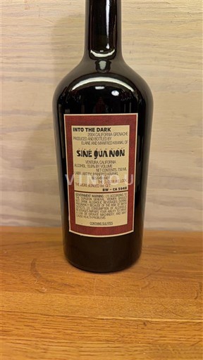 Californiske AVA'er Ikke specificeret Sine Qua Non Into The Dark 2004