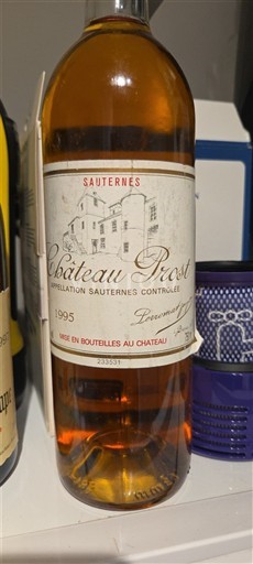 Bordeaux Sauternes Château Prost 1995
