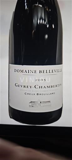Borgoña Gevrey-Chambertin Domaine Belleville Creux Brouillard 2015