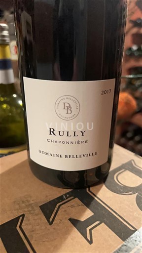 Vinhos Rouge sec Chaponnière Domaine Belleville 2017 França Borgonha Rully AOC