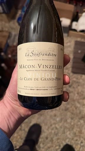 Burgundija Mâcon in Mâcon-villages La Soufrandière Le Clos de Grand-Père 2023