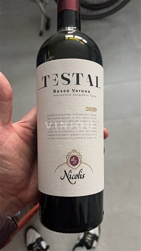 Vénétie Rosso del Veronese Nicolis Testal 2020