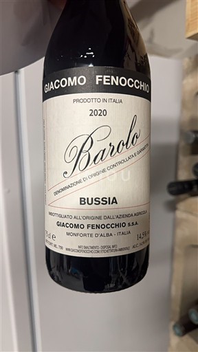 Piemonte Barolo Giacomo Fenocchio Bussia 2020