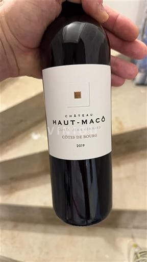 Bordeaux Côtes-de-bourg Château Haut-Macô Jean Bernard 2019