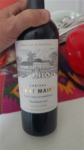 Bordeaux Blaye-Côtes-de-Bordeaux Château Haut Maine Tradition 2022