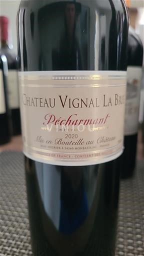 Sud-Ouest Pécharmant Château Vignal La Brune 2020