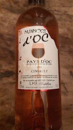 Languedoc-Roussillon Pays d'Oc L.M.F. Tradition Nuances d'OC 2023