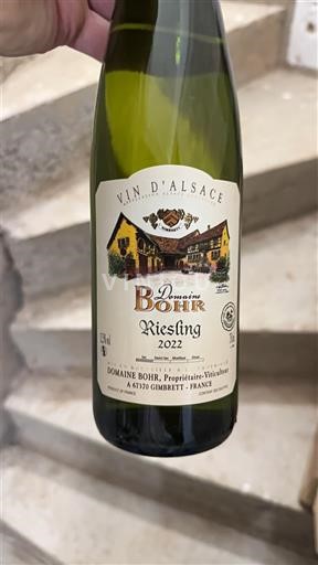 Alsace Unspecified Domaine Bohr 2022