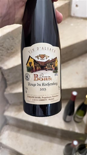 Vine Rouge sec Rouge du Roechersberg Domaine Bohr 2023 Frankrig Alsace Vin de France