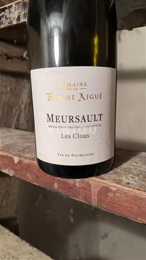Bourgogne Meursault Domaine La Roche Aiguë Les Clous 2023