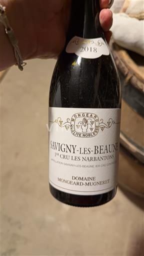 Rượu vang Rouge sec 1er Cru Les Narbantons Domaine Mongeard-Mugneret 2018 Pháp Bourgogne Savigny-lès-beaune AOC Premier Cru