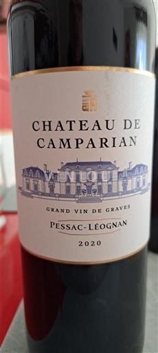 Bordeaux Pessac-Léognan Château Camparian 2020