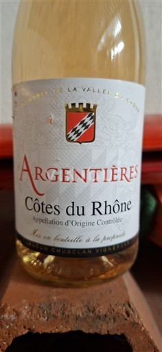Rhônen laakso Côtes-du-rhône Argentières 2023