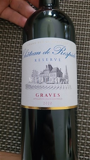 Burdeos Graves Château Respide Réserve 2020