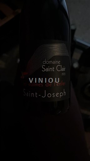 Rhône-dalen Saint-Joseph Domaine Saint Clair Les abîmes de l'enfer 2023