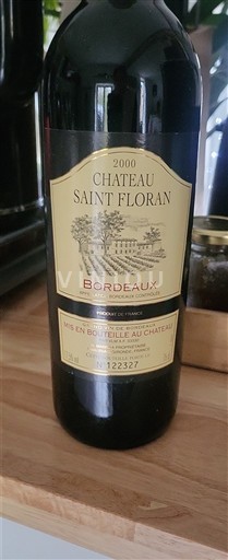 Bordeaux Château Saint Floran 2000