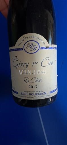 Burgundy Givry Premier Cru René Bourgeon En Choué 2017