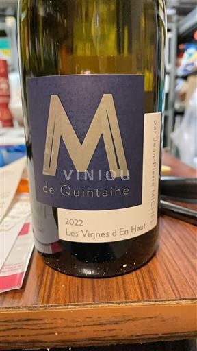 Bourgogne Viré-clessé M de Quintaine Les Vignes d’En Haut 2022